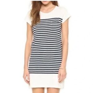 Joie Navy Stripe Cotton Tee Dress